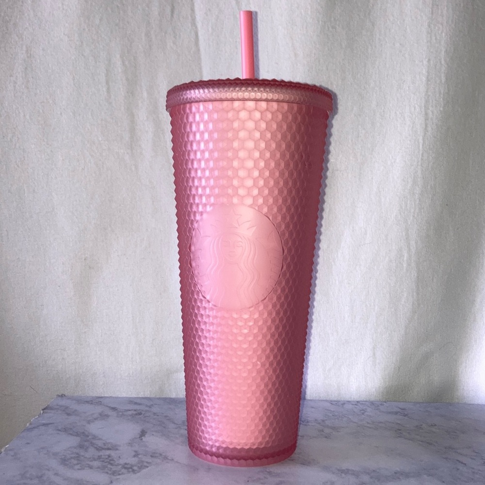 PINK STARBUCKS TUMBLER